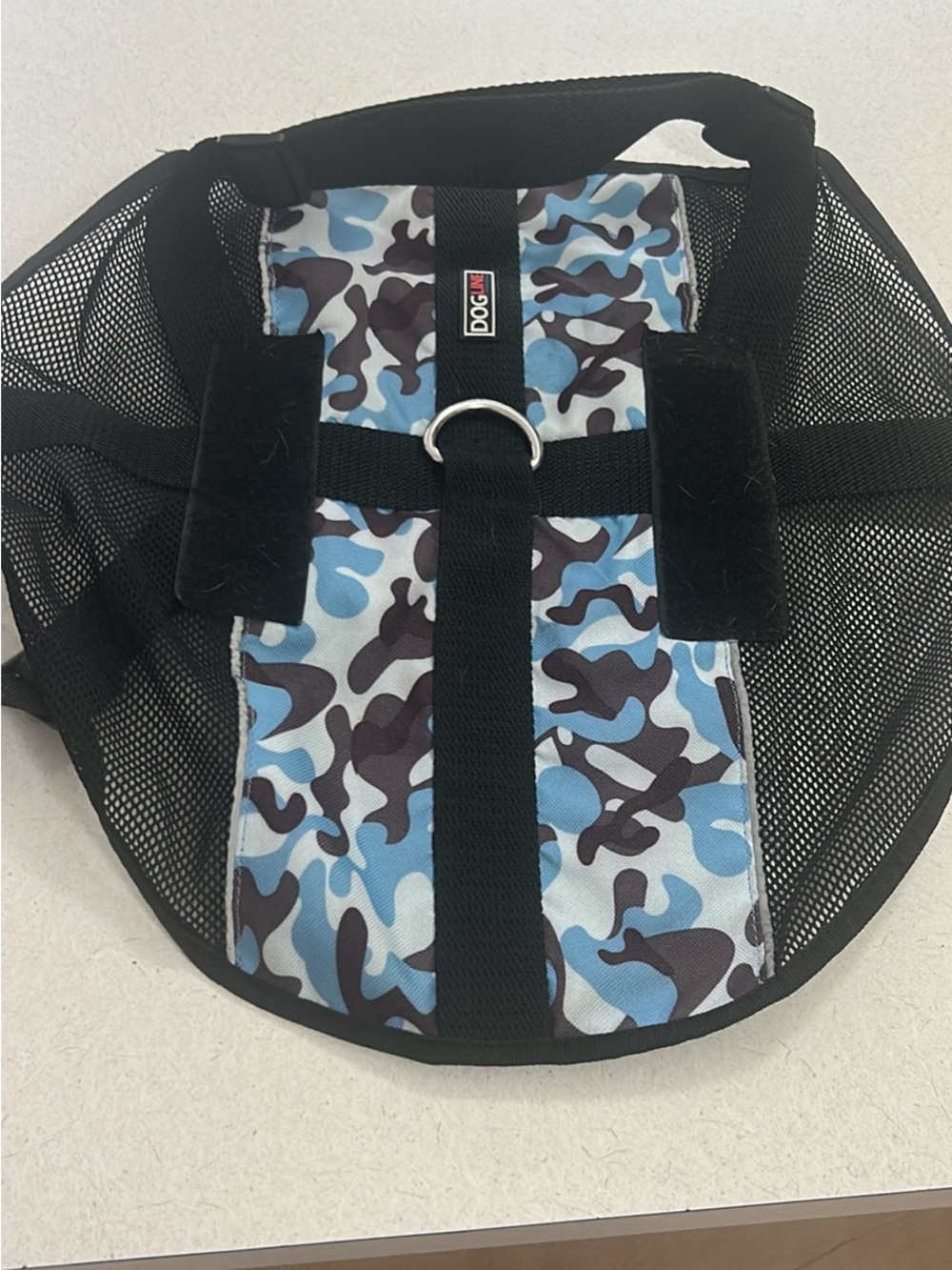 Blue Camo Mesh Pet harness